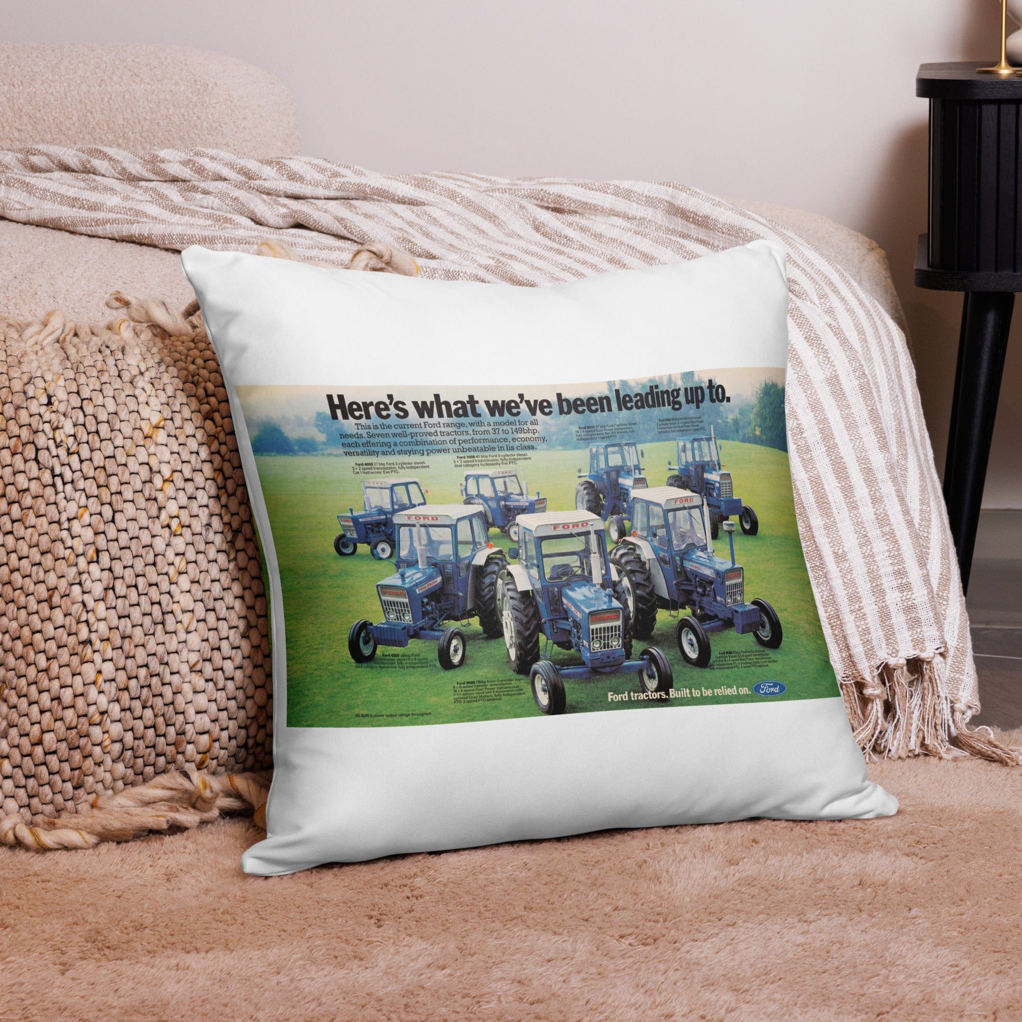 The Tractor Mugs Store Ford '000 Series Advert | Pillow Case Quality Farmers Merch