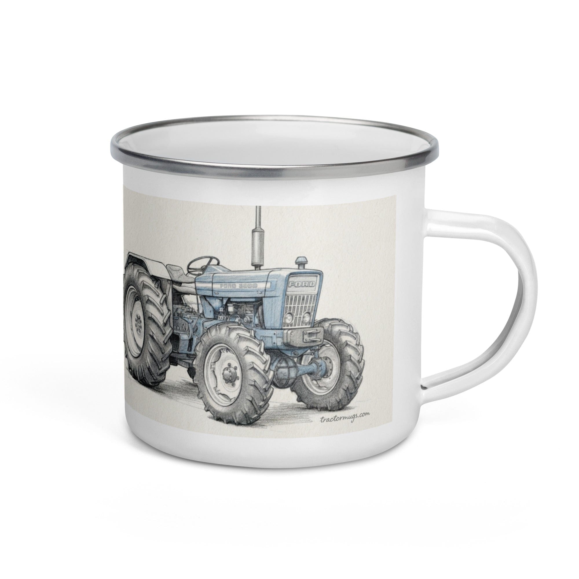 The Tractor Mugs Store Ford 5000 4WD | Enamel Mug Quality Farmers Merch