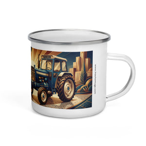 The Tractor Mugs Store Ford 5000 | Art Deco Enamel Mug Quality Farmers Merch