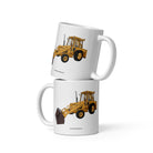 The Tractor Mugs Store Ford 550 Backhoe | White glossy mug Quality Farmers Merch