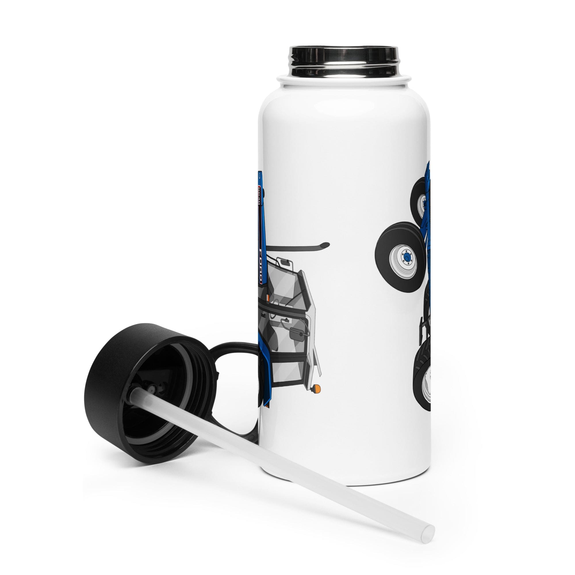 The Tractor Mugs Store Ford 6640 2WD   | Stainless Steel Water Bottle Quality Farmers Merch