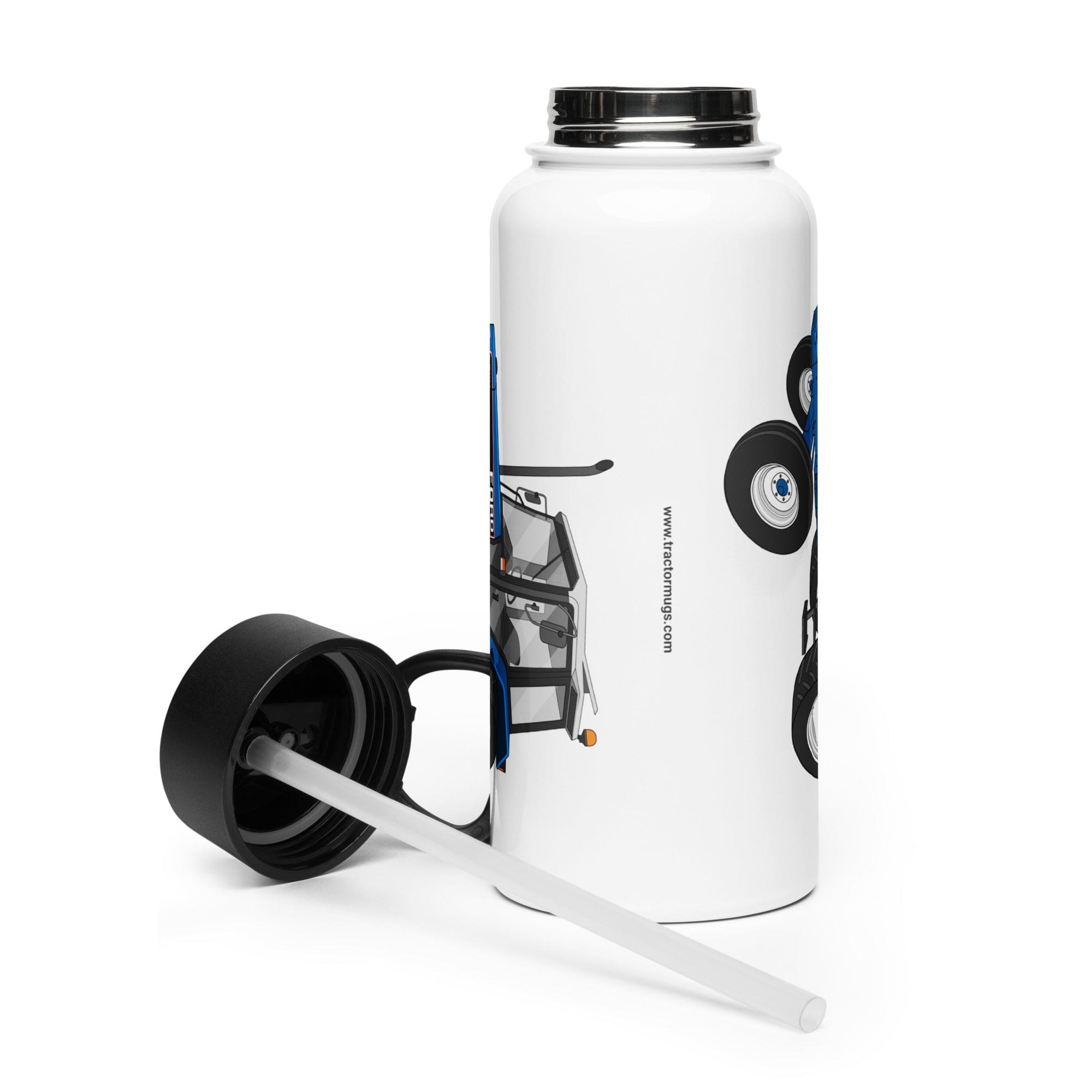 The Tractor Mugs Store Ford 6640 2WD   | Stainless Steel Water Bottle Quality Farmers Merch