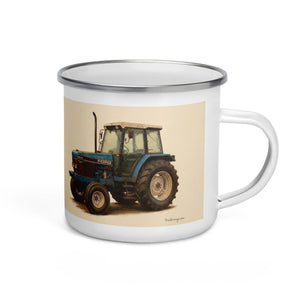 The Tractor Mugs Store Ford 6640 Oil-Painting | Enamel Mug Quality Farmers Merch