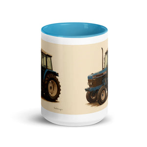 The Tractor Mugs Store Ford 6640 Oil-Painting | Mug with Color Inside Quality Farmers Merch