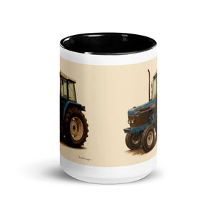 The Tractor Mugs Store Ford 6640 Oil-Painting | Mug with Color Inside Quality Farmers Merch