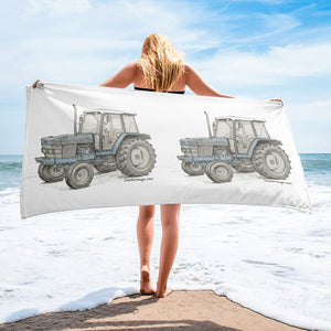 The Tractor Mugs Store Ford 6640 Pencil Sketch | Towel Quality Farmers Merch