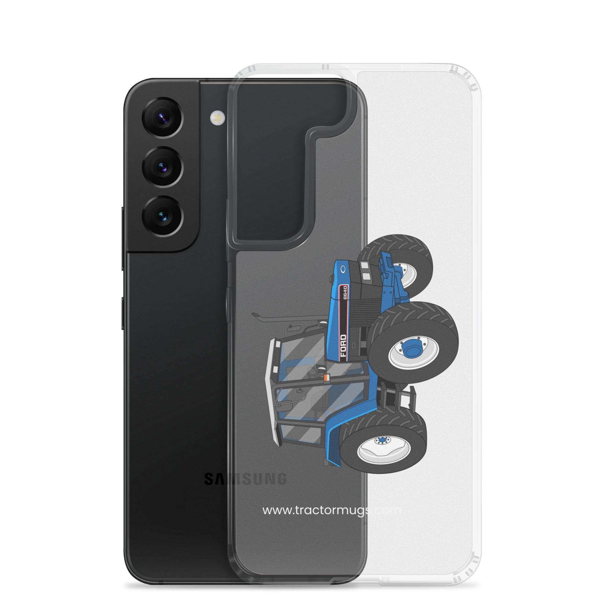 The Tractor Mugs Store Ford 6640 SE 4WD | Clear Case for Samsung® Quality Farmers Merch