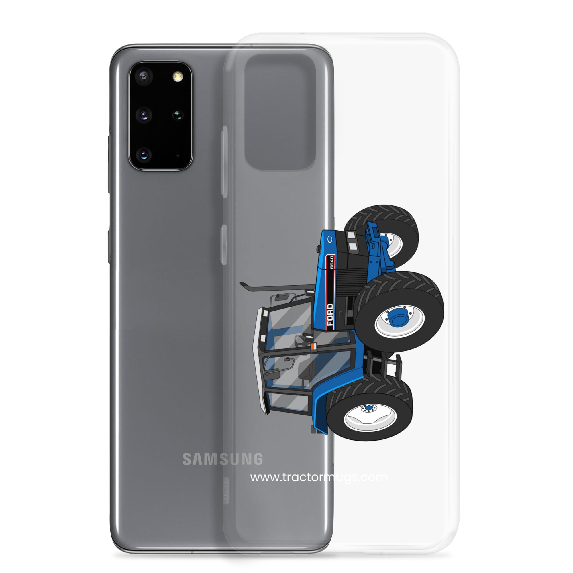 The Tractor Mugs Store Ford 6640 SE 4WD | Clear Case for Samsung® Quality Farmers Merch