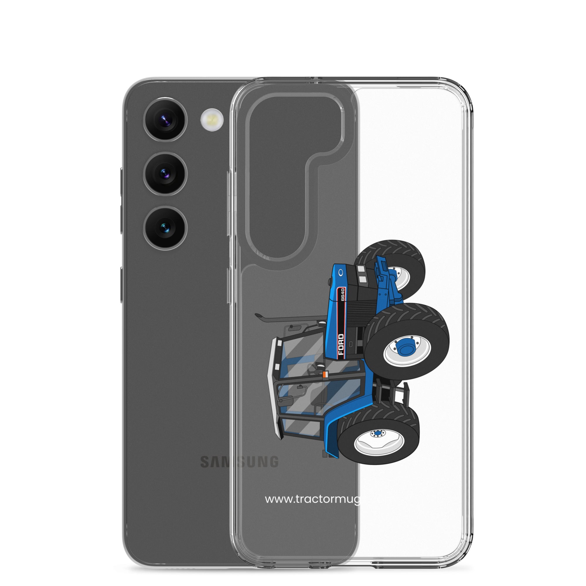 The Tractor Mugs Store Ford 6640 SE 4WD | Clear Case for Samsung® Quality Farmers Merch