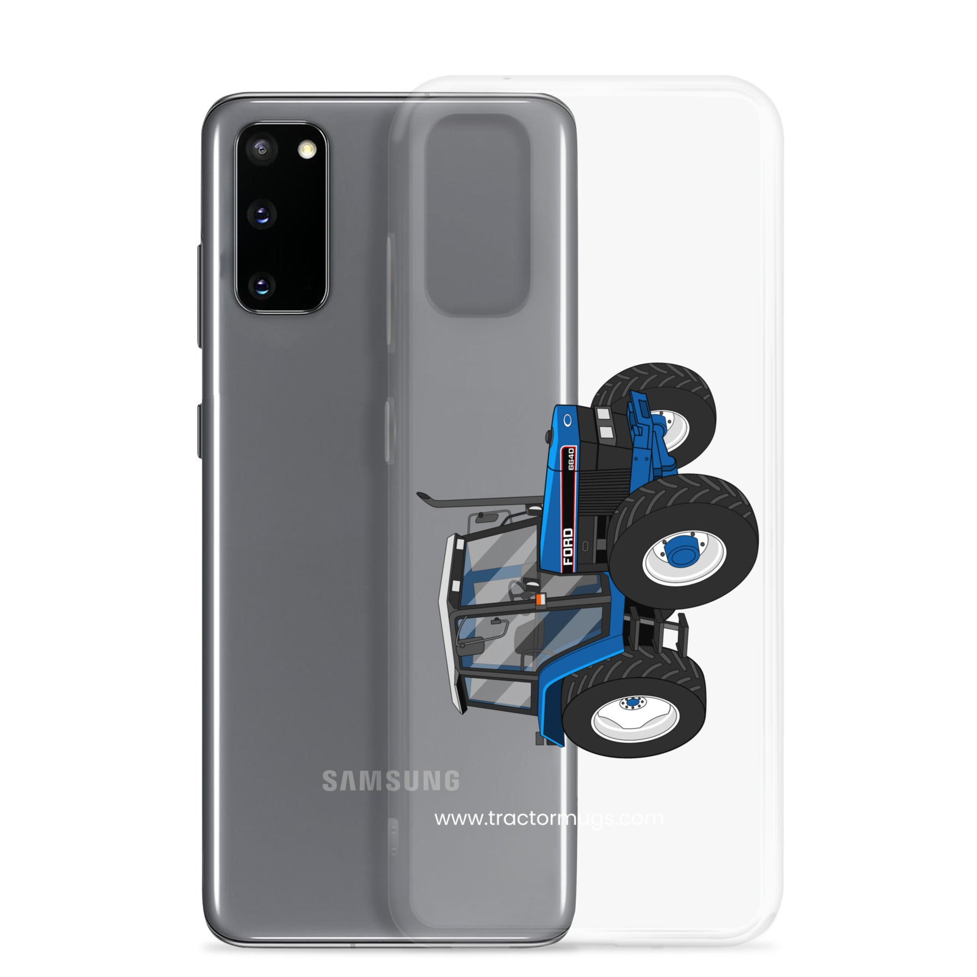 The Tractor Mugs Store Ford 6640 SE 4WD | Clear Case for Samsung® Quality Farmers Merch
