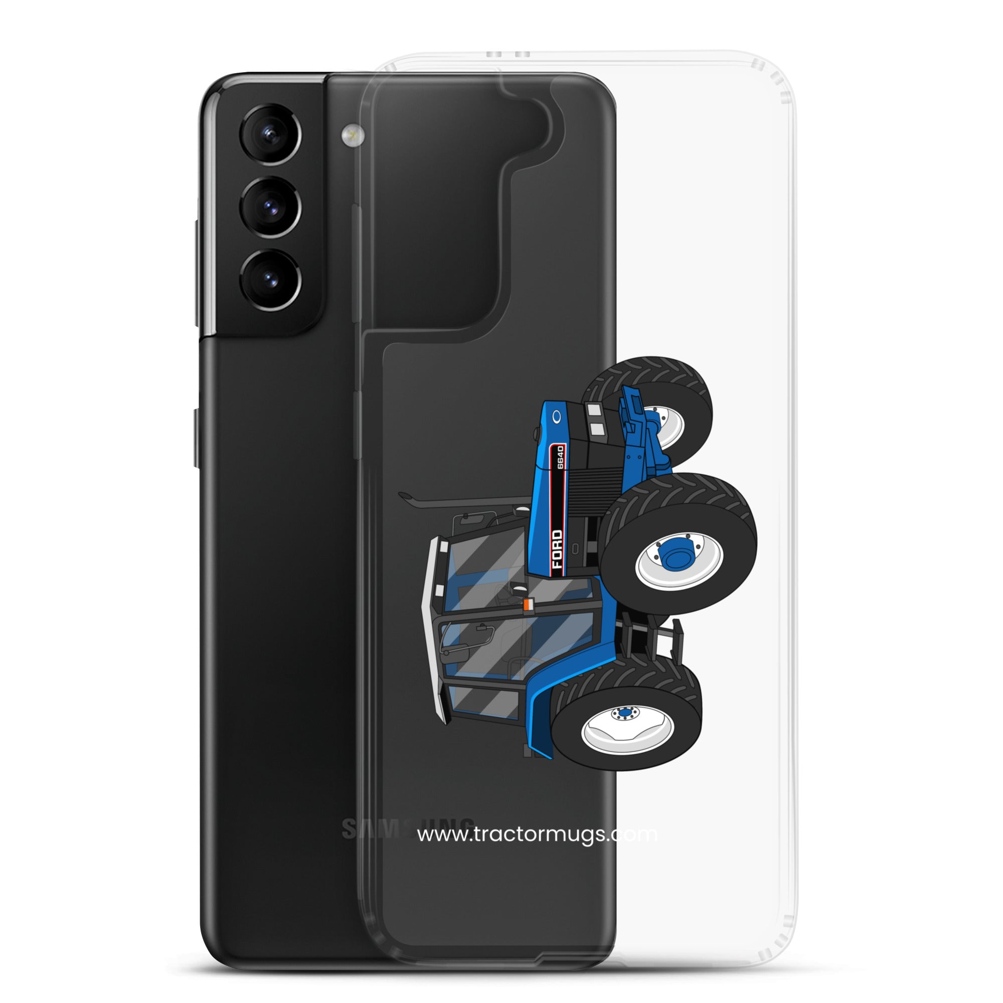 The Tractor Mugs Store Ford 6640 SE 4WD | Clear Case for Samsung® Quality Farmers Merch