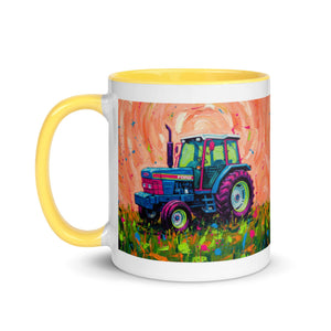 The Tractor Mugs Store Ford 6640 Splash Art | Mug with Color Inside Quality Farmers Merch