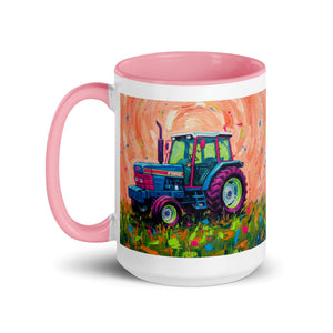 The Tractor Mugs Store Ford 6640 Splash Art | Mug with Color Inside Quality Farmers Merch