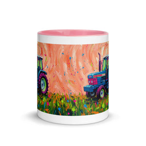 The Tractor Mugs Store Ford 6640 Splash Art | Mug with Color Inside Quality Farmers Merch