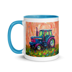 The Tractor Mugs Store Ford 6640 Splash Art | Mug with Color Inside Quality Farmers Merch