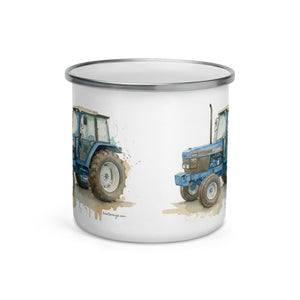 The Tractor Mugs Store Ford 6640 Watercolor | Enamel Mug Quality Farmers Merch