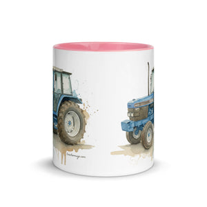 The Tractor Mugs Store Ford 6640 Watercolor | Mug with Color Inside Quality Farmers Merch