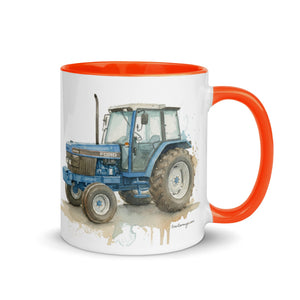 The Tractor Mugs Store Ford 6640 Watercolor | Mug with Color Inside Quality Farmers Merch