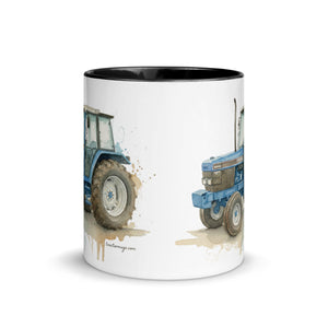 The Tractor Mugs Store Ford 6640 Watercolor | Mug with Color Inside Quality Farmers Merch