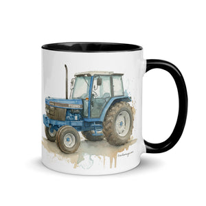 The Tractor Mugs Store Ford 6640 Watercolor | Mug with Color Inside Quality Farmers Merch