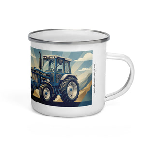 The Tractor Mugs Store Ford 6810 2WD | Art Deco Enamel Mug Quality Farmers Merch