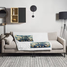 The Tractor Mugs Store Ford 6810 2WD | Art Deco Throw Blanket Quality Farmers Merch