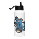 The Tractor Mugs Store Ford 7600 | Stainless steel water bottle with a straw lid Quality Farmers Merch