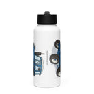 The Tractor Mugs Store Ford 7600 | Stainless steel water bottle with a straw lid Quality Farmers Merch