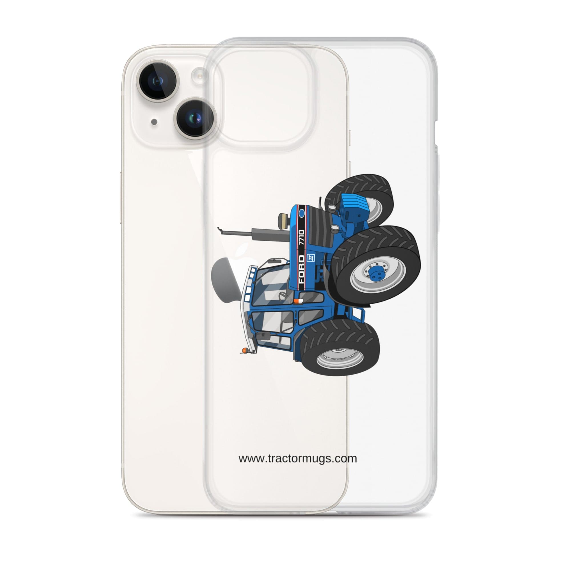 The Tractor Mugs Store Ford 7710 | Clear Case for iPhone® Quality Farmers Merch