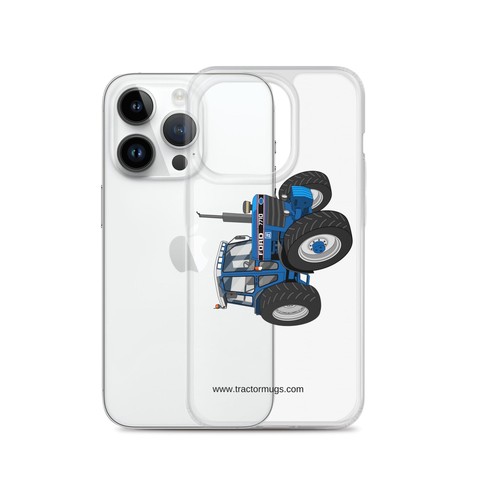 The Tractor Mugs Store Ford 7710 | Clear Case for iPhone® Quality Farmers Merch