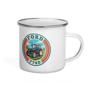 The Tractor Mugs Store Ford 7740 | Enamel Mug Quality Farmers Merch