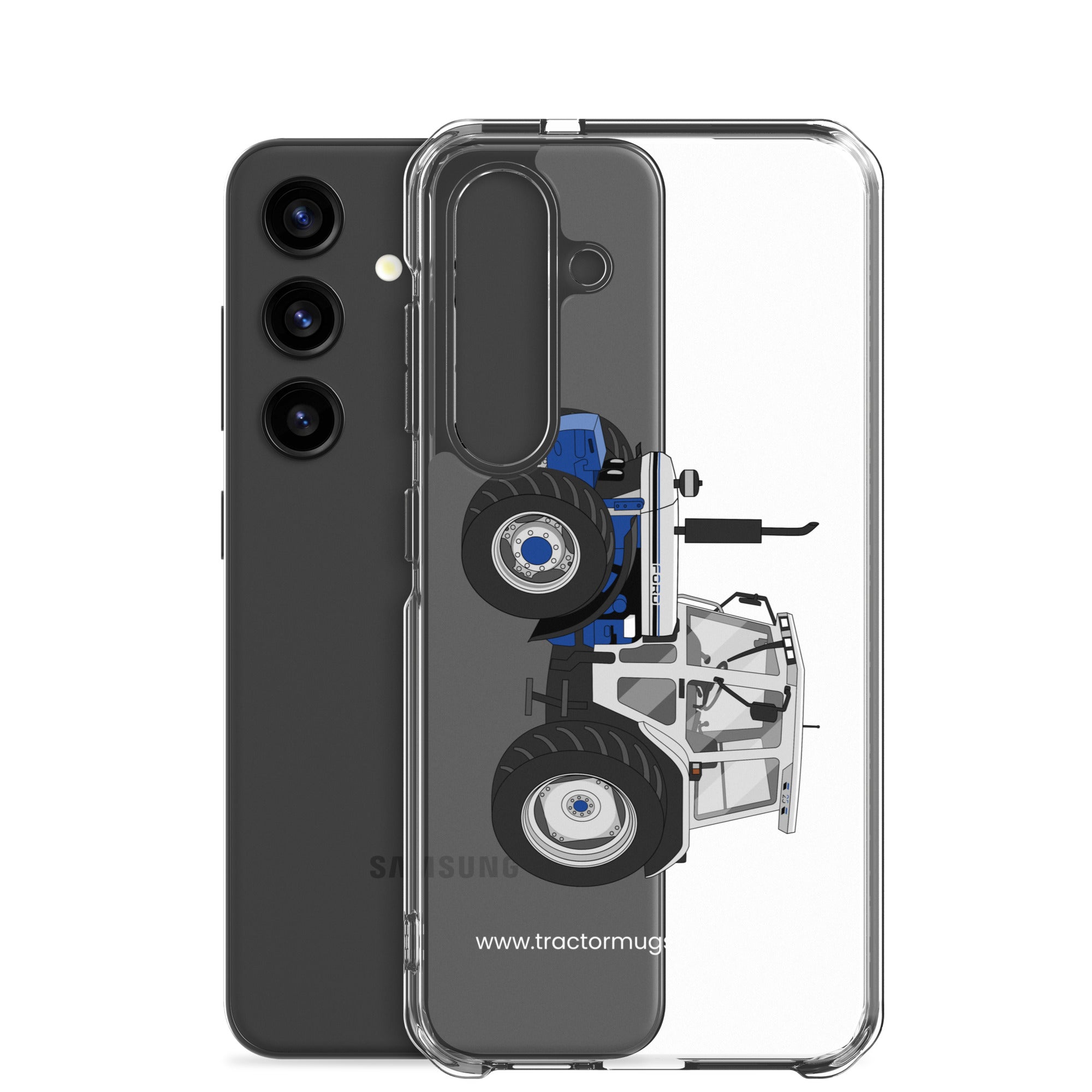 The Tractor Mugs Store Ford 7810 Jubilee Edition SilverTractor | Clear Case for Samsung® Quality Farmers Merch