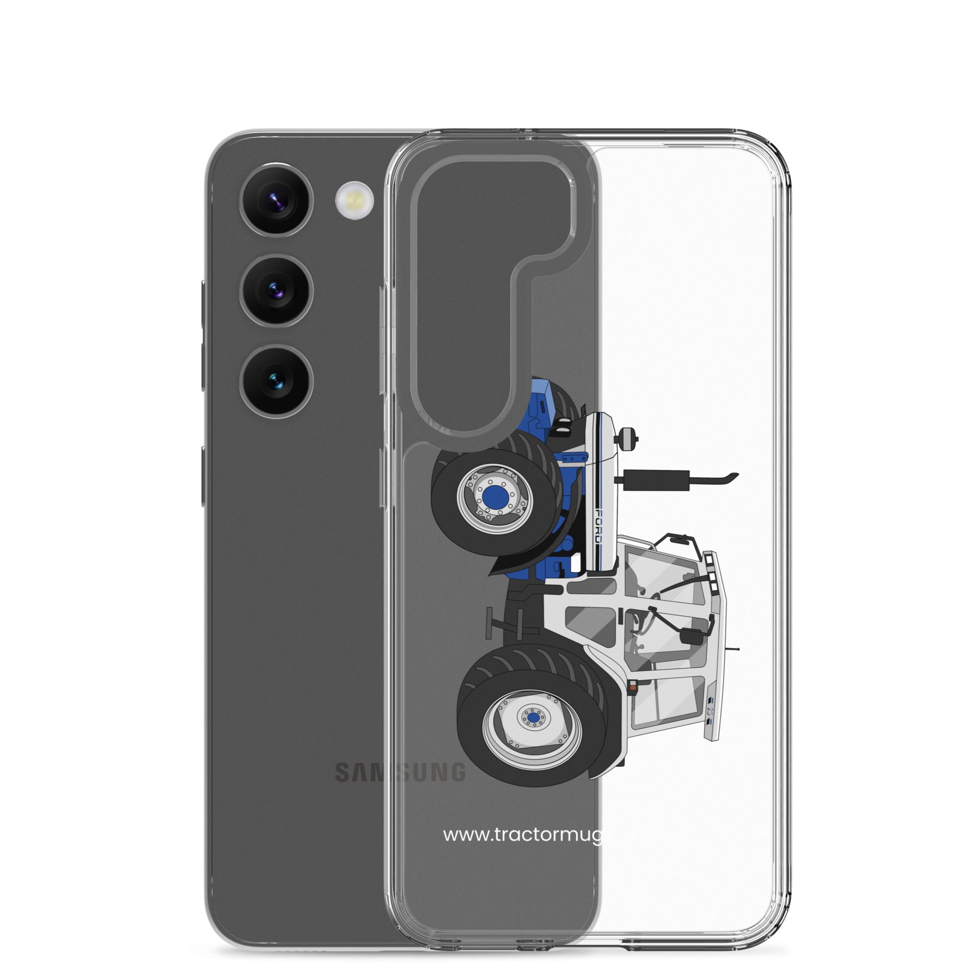 The Tractor Mugs Store Ford 7810 Jubilee Edition SilverTractor | Clear Case for Samsung® Quality Farmers Merch