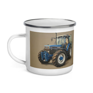 The Tractor Mugs Store Ford 7840 Oil Painting | Enamel Mug Quality Farmers Merch