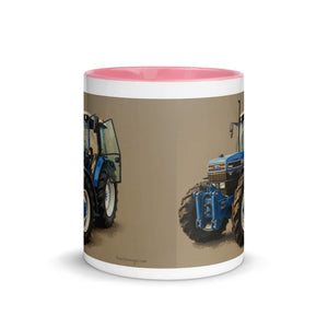 The Tractor Mugs Store Ford 7840 Oil Painting | Mug with Color Inside Quality Farmers Merch