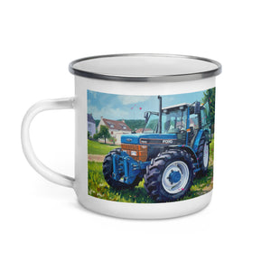 The Tractor Mugs Store Ford 7840 Splash Art | Enamel Mug Quality Farmers Merch