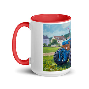 The Tractor Mugs Store Ford 7840 Splash Art | Mug with Color Inside Quality Farmers Merch