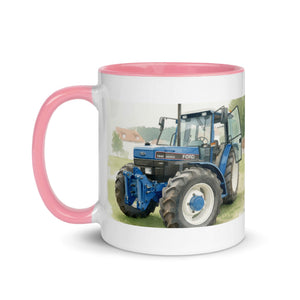 The Tractor Mugs Store Ford 7840 Watercolor | Mug with Color Inside Quality Farmers Merch