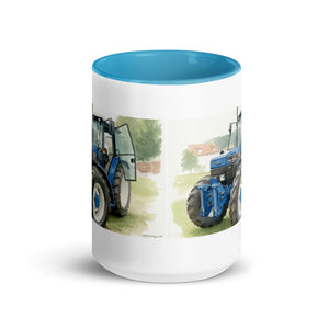 The Tractor Mugs Store Ford 7840 Watercolor | Mug with Color Inside Quality Farmers Merch
