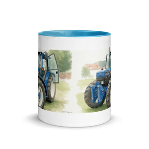 The Tractor Mugs Store Ford 7840 Watercolor | Mug with Color Inside Quality Farmers Merch