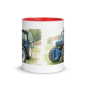 The Tractor Mugs Store Ford 7840 Watercolor | Mug with Color Inside Quality Farmers Merch