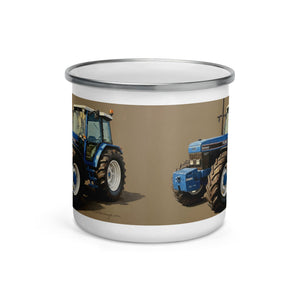 The Tractor Mugs Store Ford 8340 Oil-Painting | Enamel Mug Quality Farmers Merch