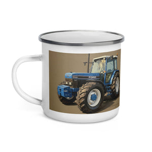 The Tractor Mugs Store Ford 8340 Oil-Painting | Enamel Mug Quality Farmers Merch