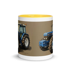 The Tractor Mugs Store Ford 8340 Oil Painting | Mug with Color Inside Quality Farmers Merch