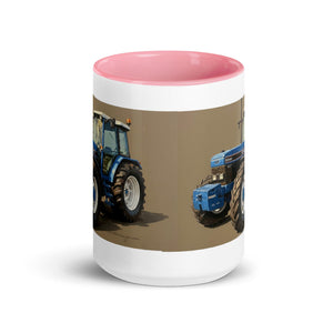The Tractor Mugs Store Ford 8340 Oil Painting | Mug with Color Inside Quality Farmers Merch