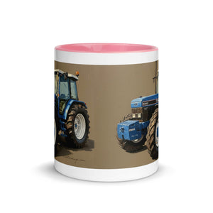 The Tractor Mugs Store Ford 8340 Oil Painting | Mug with Color Inside Quality Farmers Merch