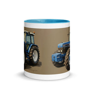The Tractor Mugs Store Ford 8340 Oil Painting | Mug with Color Inside Quality Farmers Merch