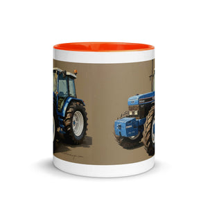 The Tractor Mugs Store Ford 8340 Oil Painting | Mug with Color Inside Quality Farmers Merch