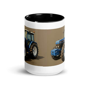 The Tractor Mugs Store Ford 8340 Oil Painting | Mug with Color Inside Quality Farmers Merch
