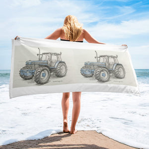 The Tractor Mugs Store Ford 8340 Pencil Sketch | Towel Quality Farmers Merch